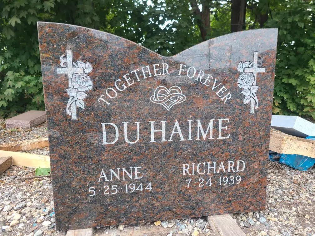 Bronze Headstone hand-carved by Bronze Memorials in NJ — image 2
