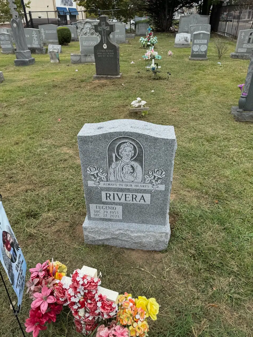 Bronze Headstone hand-carved by Bronze Memorials in NJ — image 4