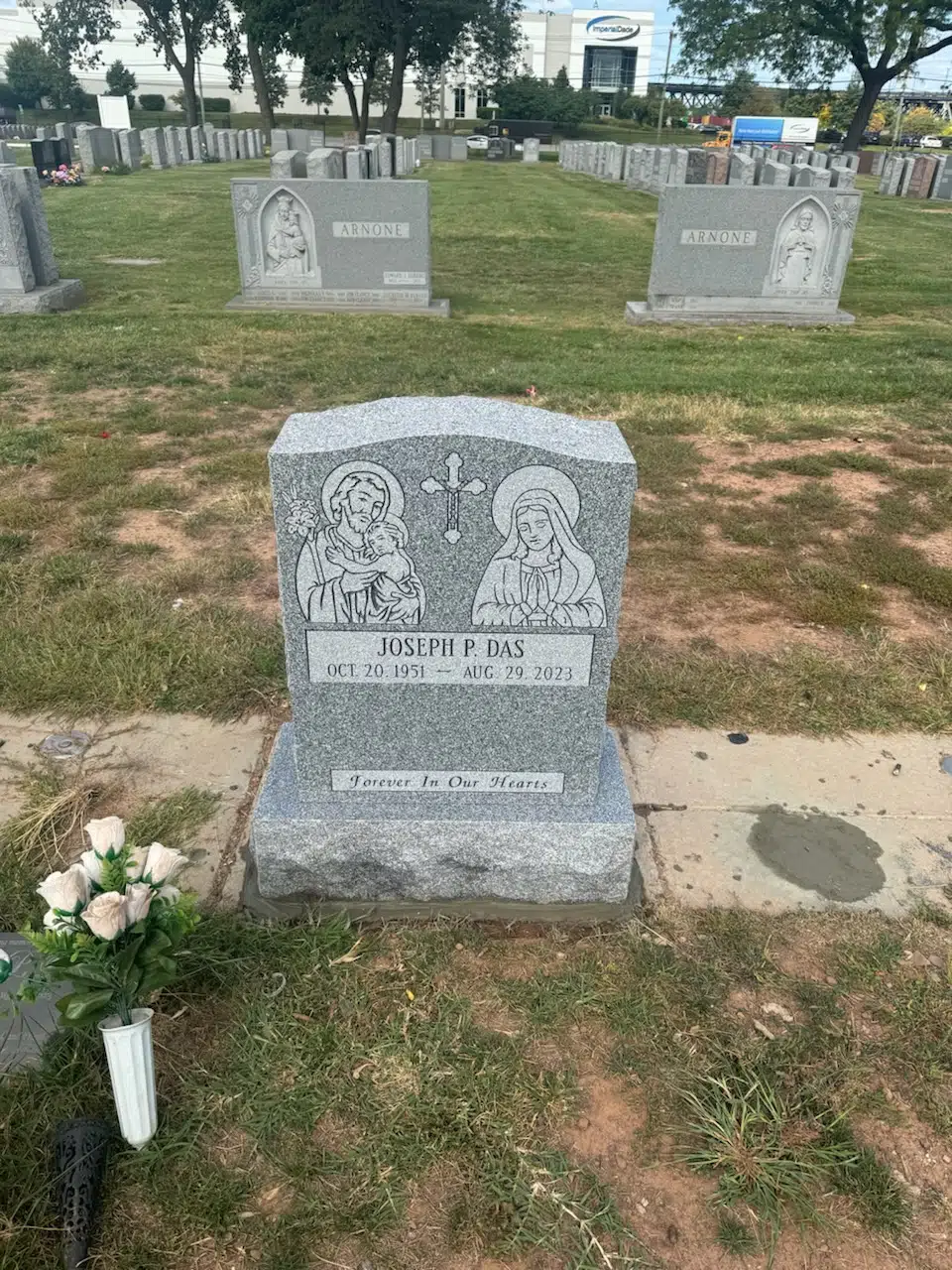 Bronze Headstone hand-carved by Bronze Memorials in NJ — image 7