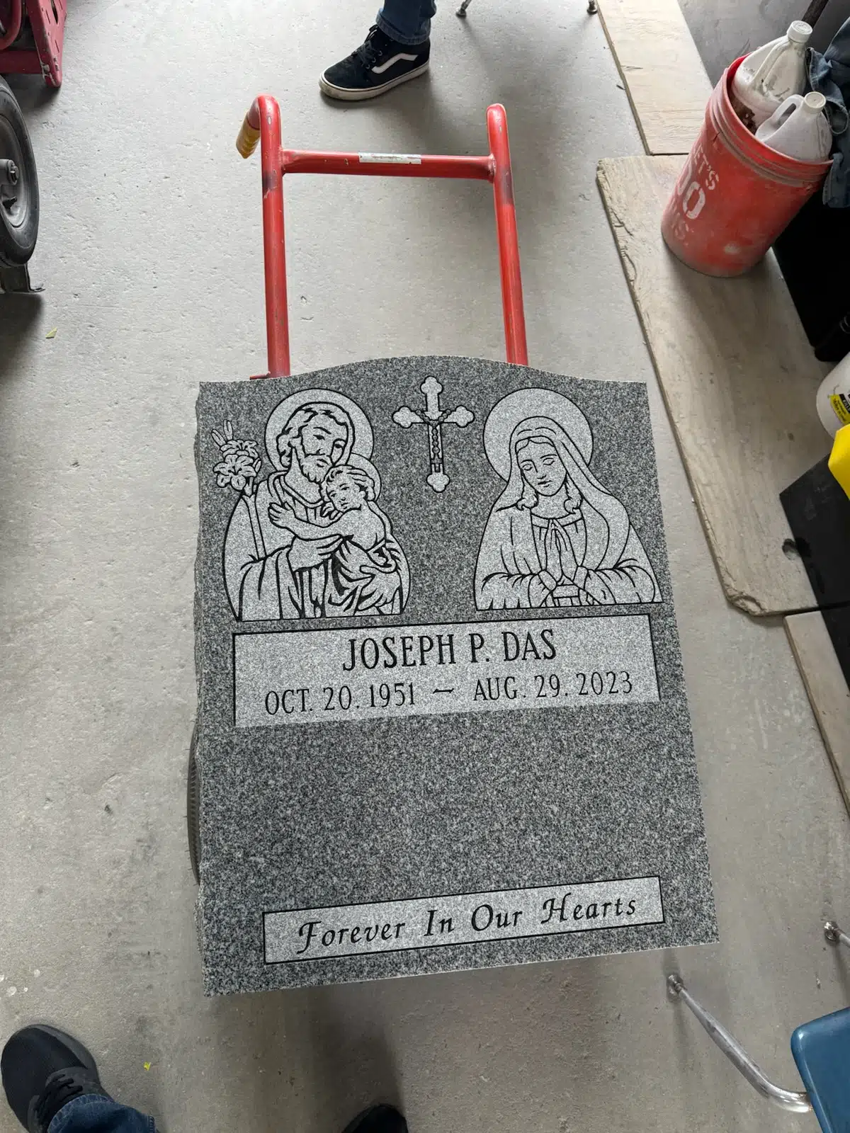 Bronze Headstone hand-carved by Bronze Memorials in NJ — image 8