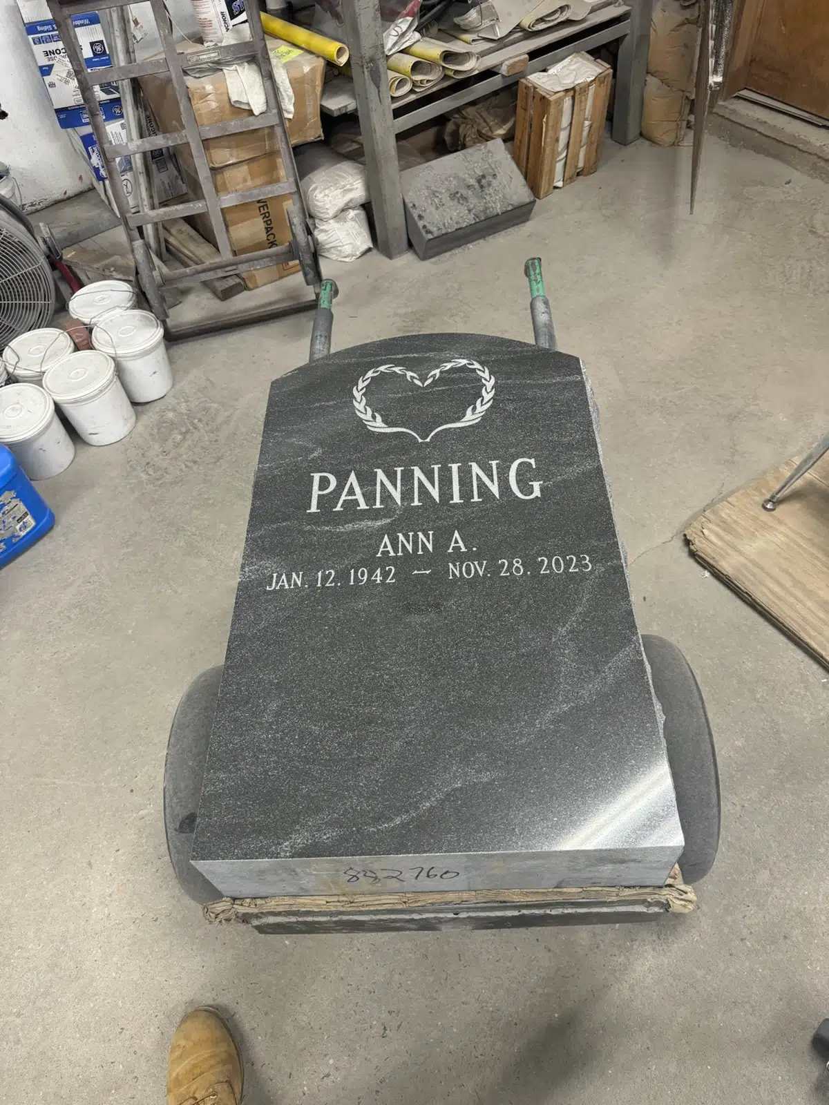 Bronze Headstone hand-carved by Bronze Memorials in NJ — image 9