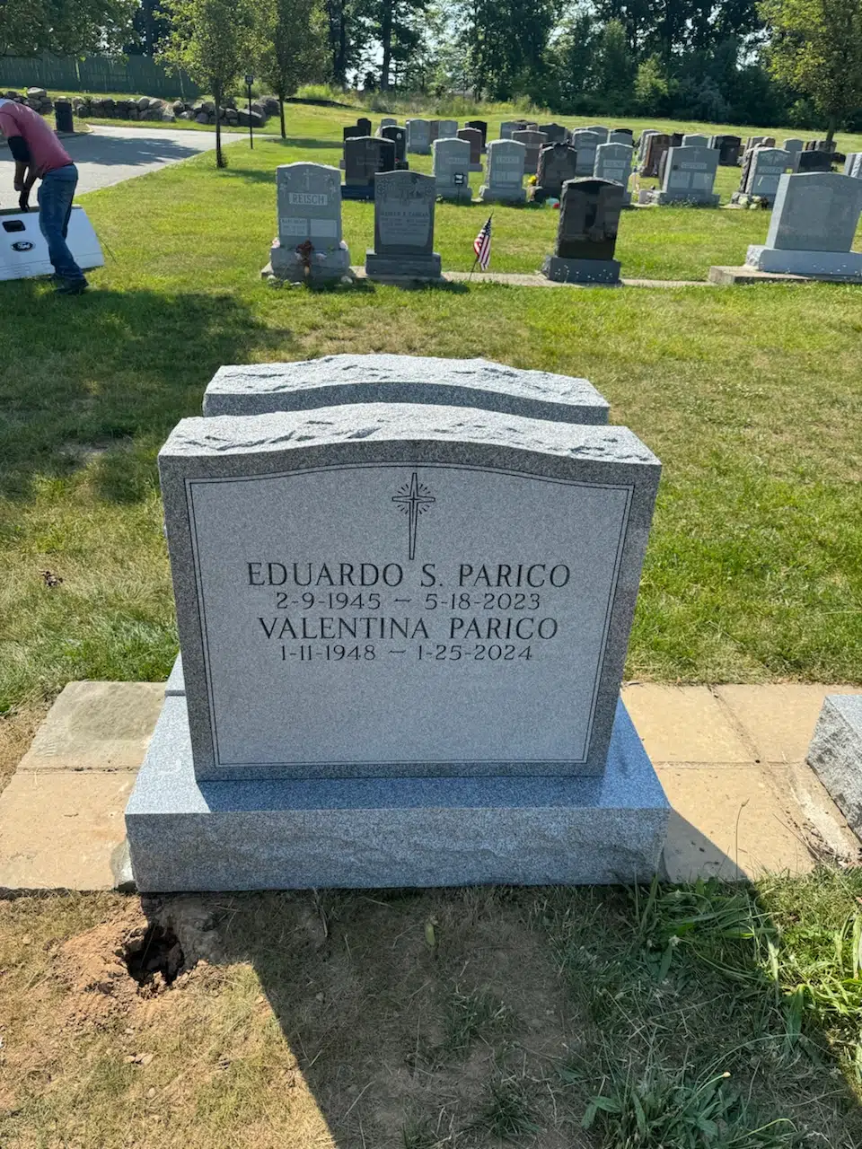 Bronze Headstone hand-carved by Bronze Memorials in NJ — image 3